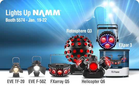 CHAUVET DJ Lights Up NAMM!