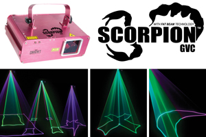 Three New Boldly Colored Scorpion Lasers - CHAUVET DJ